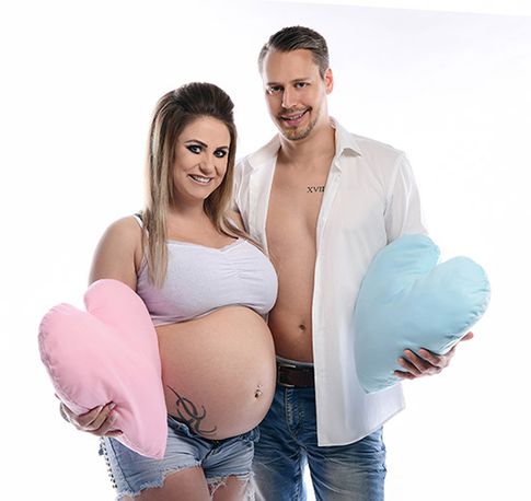 Nadine und Sascha beim Schwangerschafts-Fotoshooting
