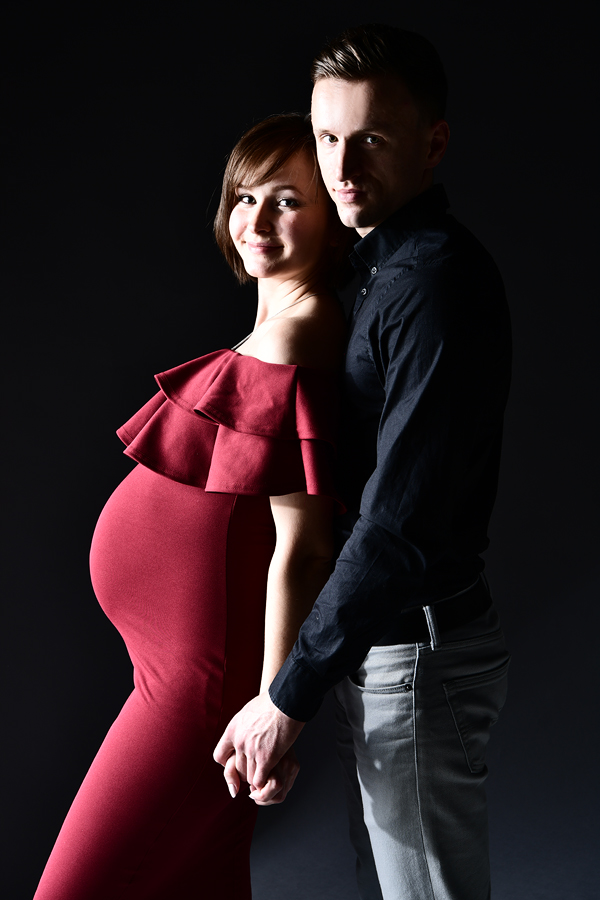 Marina und Denis beim Babybauch Fotoshooting