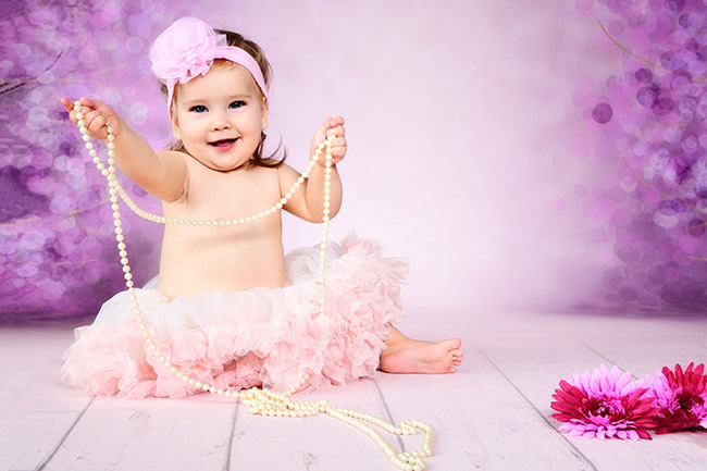 Stimmungvolle Photos bei der Babyfotografie