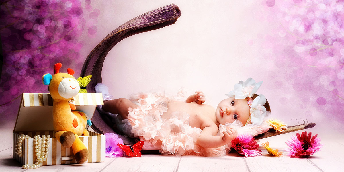 Newborn und Baby Fotoshooting mit viel Einfühlungsvermögen