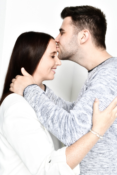 Ann und Alex beim Partnershooting im Fotostudio